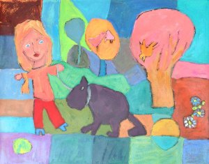 based on child drawing of figures