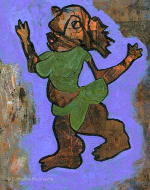 A figure wanders, lost.