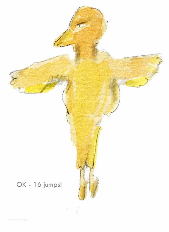 end of dance lesson jumps by catherine redmayne for etsy