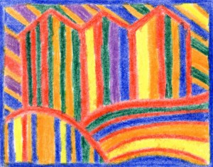 after Hundertwasser a la Carla Sonheim