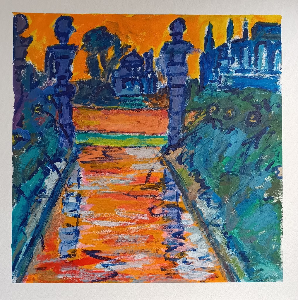 Garden feature at Arundel Castle